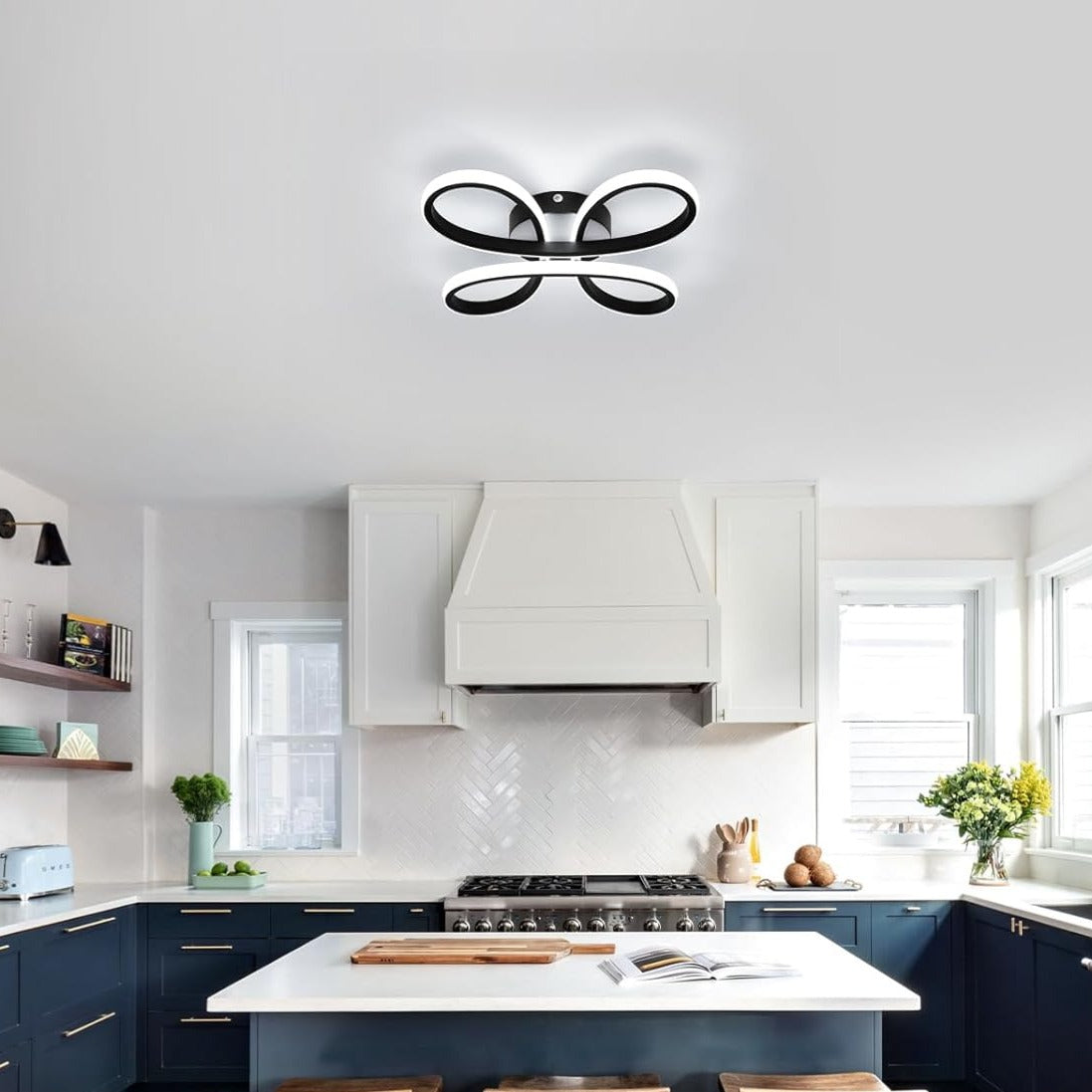 LED осветително тяло ZENDRA BLACK еквивалент 400W с дистанционно