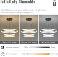 LED осветително тяло 204W KING Black 2 сегмента с дистанционно