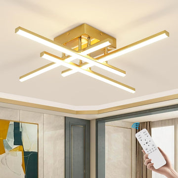 LED осветително тяло 4 Mini LINES Gold Еквивалент 200W С дистанционно