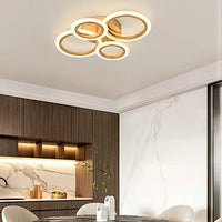 Осветително тяло LED 2+2 CIRCLE GOLD Luxury с дистанционно, еквивалент 400W