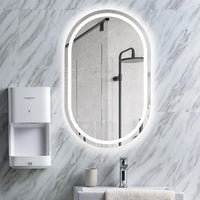 Овално LED огледало 60x78cm с функция против замъгляване и Touch M06S