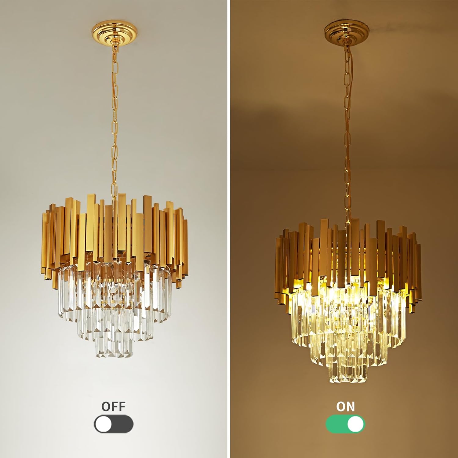 Candelabru Cristal Golden Maxi 400Mm Chandeliers Crystal