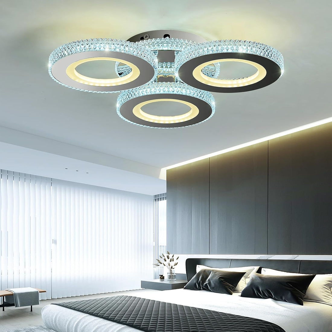 LED осветително тяло 122W M600-3 RGB с дистанционно, еквивалент 500W