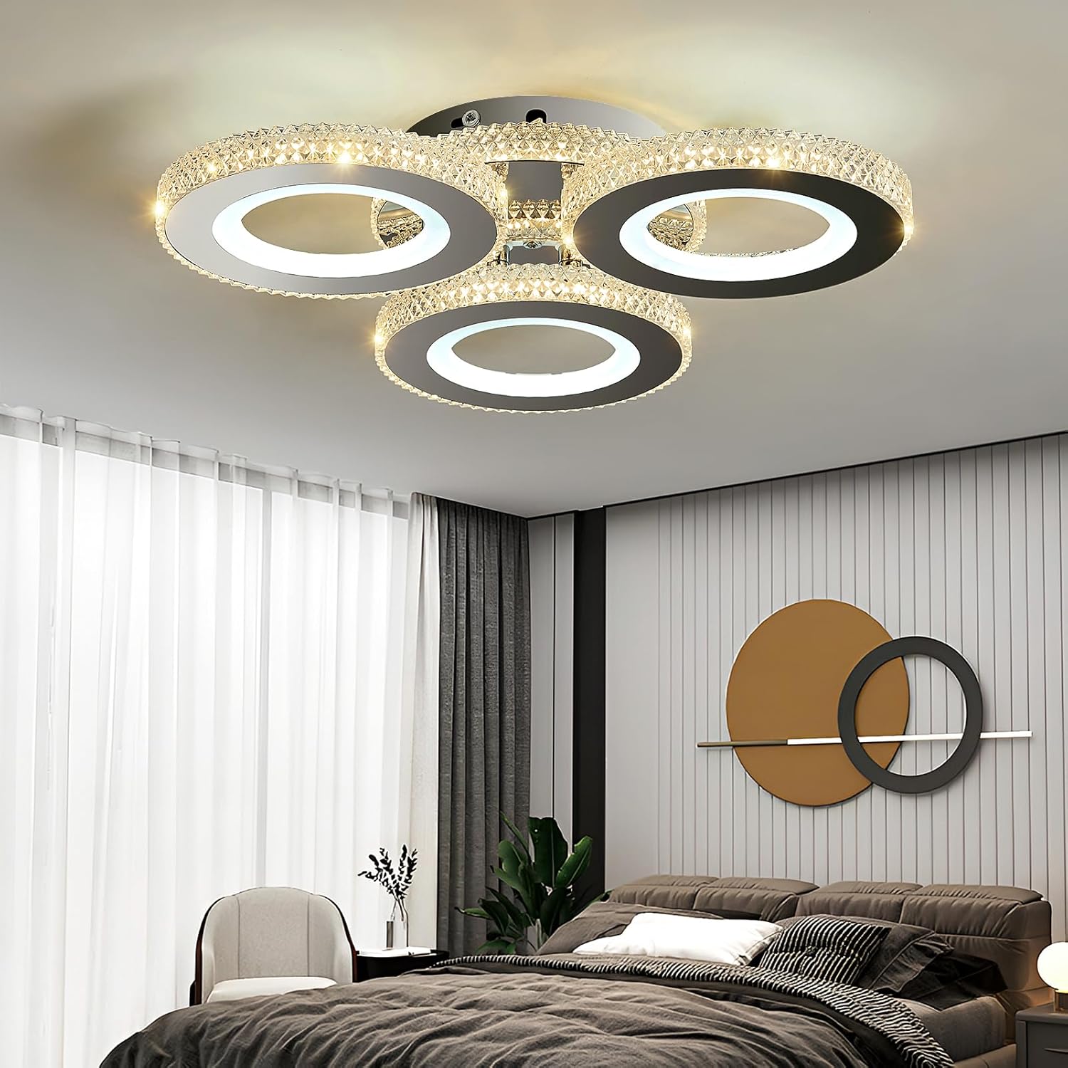 LED осветително тяло 122W M600-3 RGB с дистанционно, еквивалент 500W