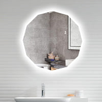 LED огледало Dodecagon с функция Touch и демистификация