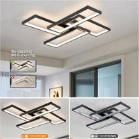 LED осветително тяло ZULE Black – еквивалент 750W с дистанционно