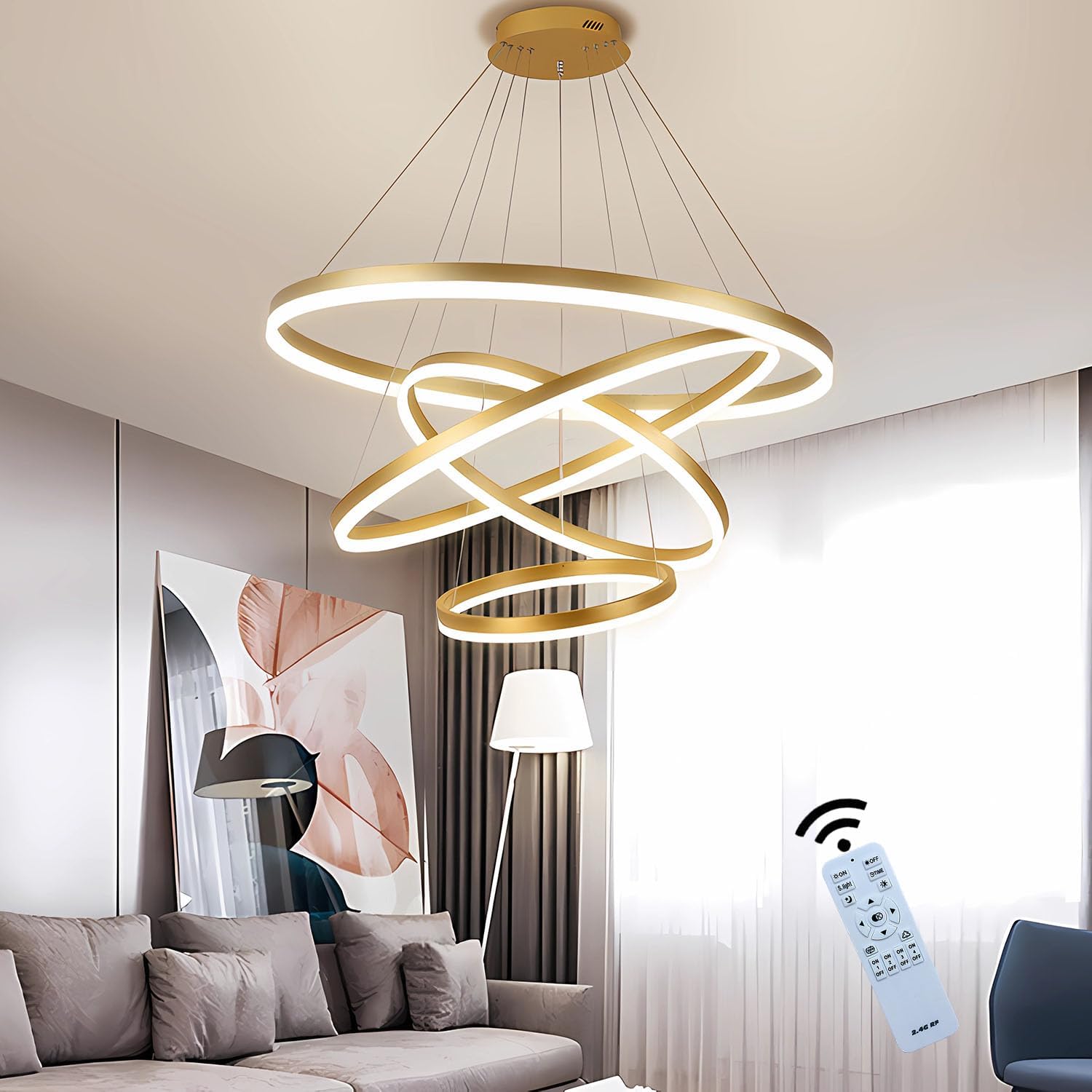 LED осветително тяло WONDERLAND Gold 4 сегмента, еквивалент 1000W