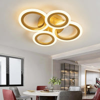 Осветително тяло LED 2+2 CIRCLE GOLD Luxury с дистанционно, еквивалент 400W