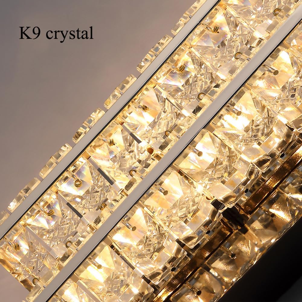 LED аплик GIZA Silver Cristal Lines с дистанционно
