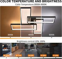 LED осветително тяло ZULE Black – еквивалент 750W с дистанционно