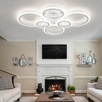 LED осветително тяло 4+2 CIRCLE MAXI БЯЛ SMART Еквивалент 600W