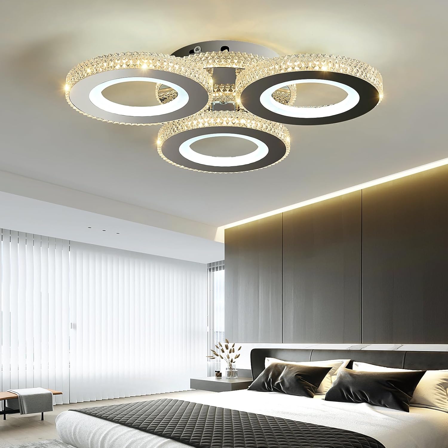 LED осветително тяло 122W M600-3 RGB с дистанционно, еквивалент 500W