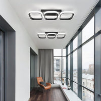LED осветително тяло 60W ENZO SQUARE BLACK еквивалент 300W