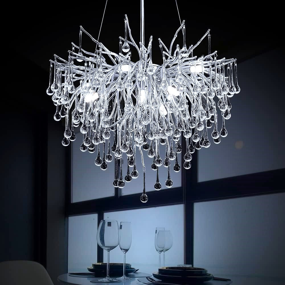 Полилей кристал LUXURY Silver Tears 60CM