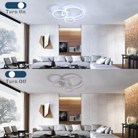 LED осветително тяло 3 WHITE CIRCLE Еквивалент 300W Дистанционно управление