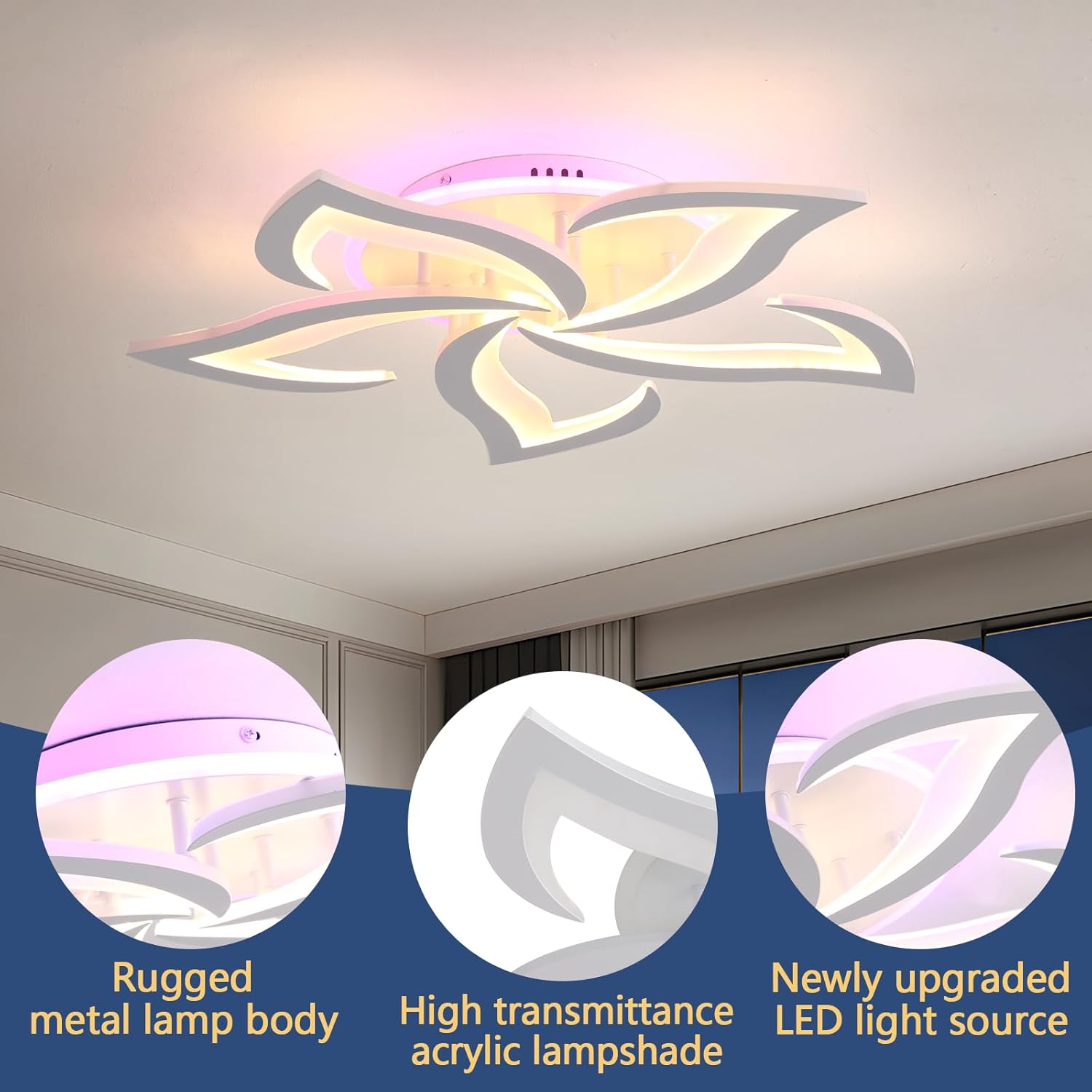 LED осветително тяло Narcisse RGB еквивалент 600W с дистанционно