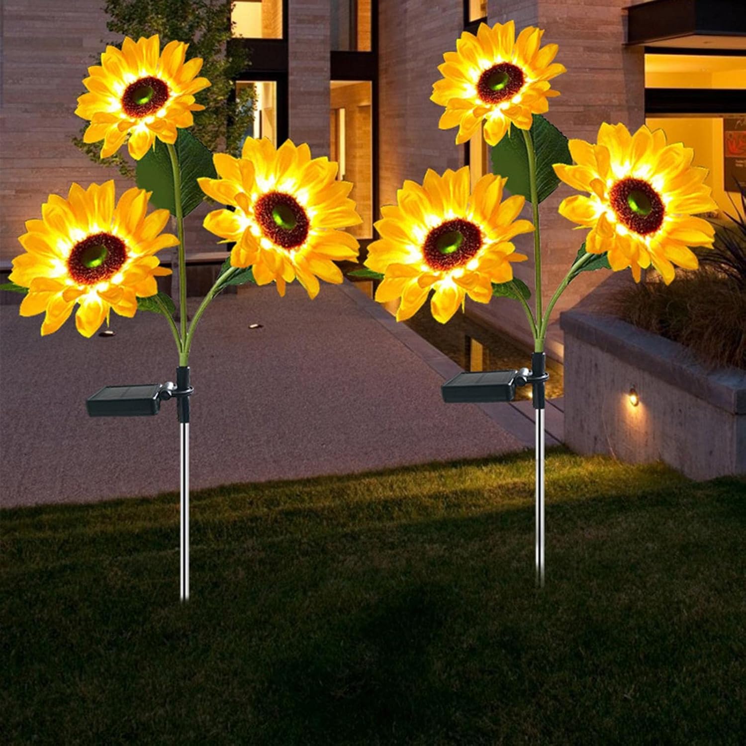 Соларна LED градинска лампа SUNFLOWER