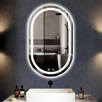 Овално LED огледало 60x78cm с функция против замъгляване и Touch M06S