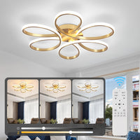 LED осветително тяло DAISY Gold еквивалент 500W с дистанционно