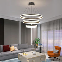 LED осветително тяло KING Black XXL 80cm 3 сегмента Еквивалент 1200W Дистанционно