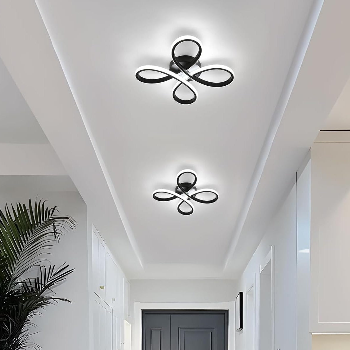 LED осветително тяло ZENDRA BLACK еквивалент 400W с дистанционно