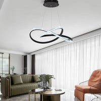 LED осветително тяло Cristal Infinity Black 2 сегмента, еквивалент 400W