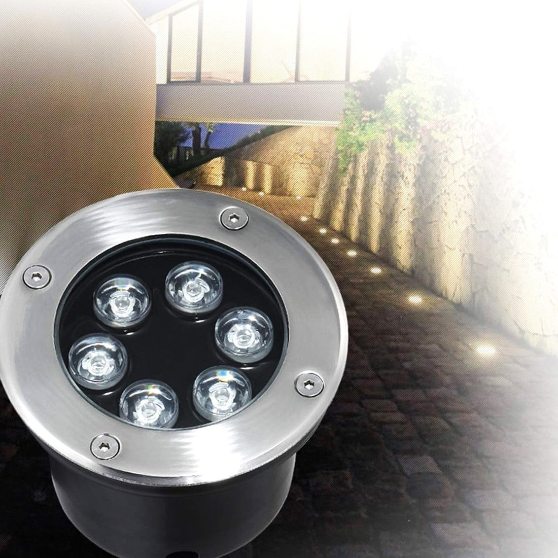 Външен вграден в пода LED спот 6W 220V