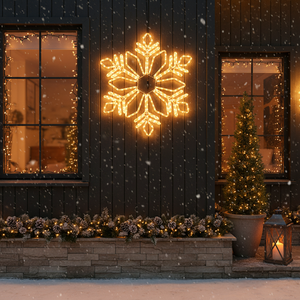 Декоративна LED снежинка Starfell 78cm IP44