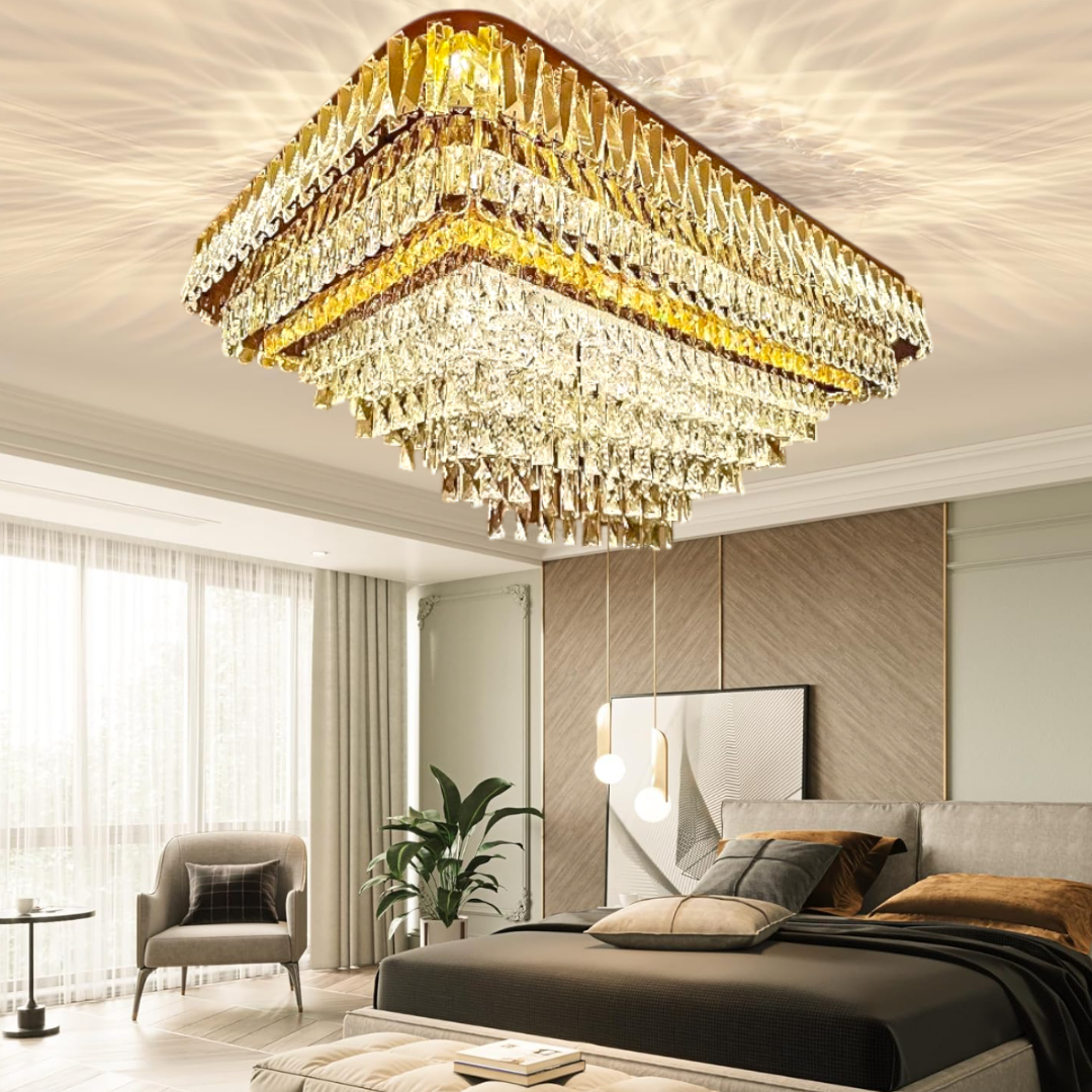 LED осветително тяло от кристал за таван 115x75CM Grand Glamour, еквивалент 2000W