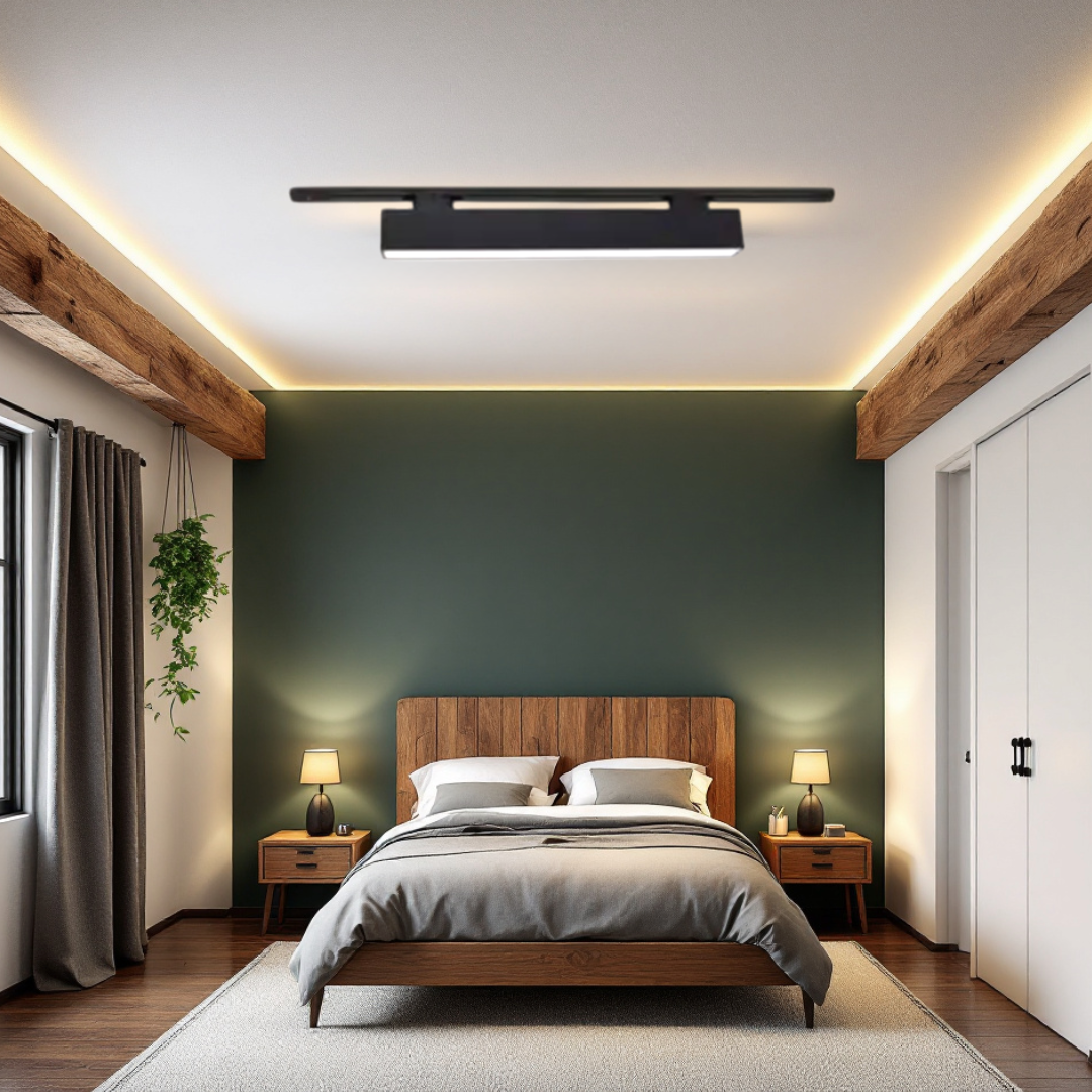 LED спот за шина за магазин линеен MAT 25W 60cm черен