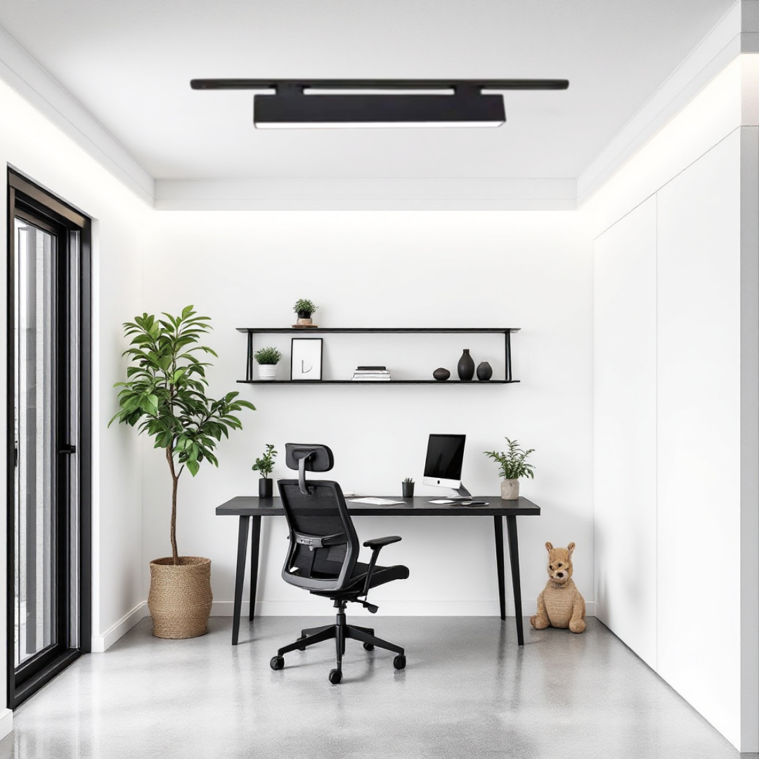 LED спот за шина за магазин линеен MAT 25W 60cm черен