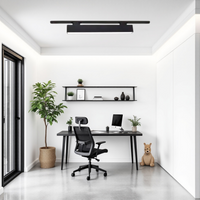 LED спот за шина за магазин линеен MAT 25W 60cm черен