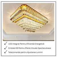 LED осветително тяло от кристал за таван 115x75CM Grand Glamour, еквивалент 2000W