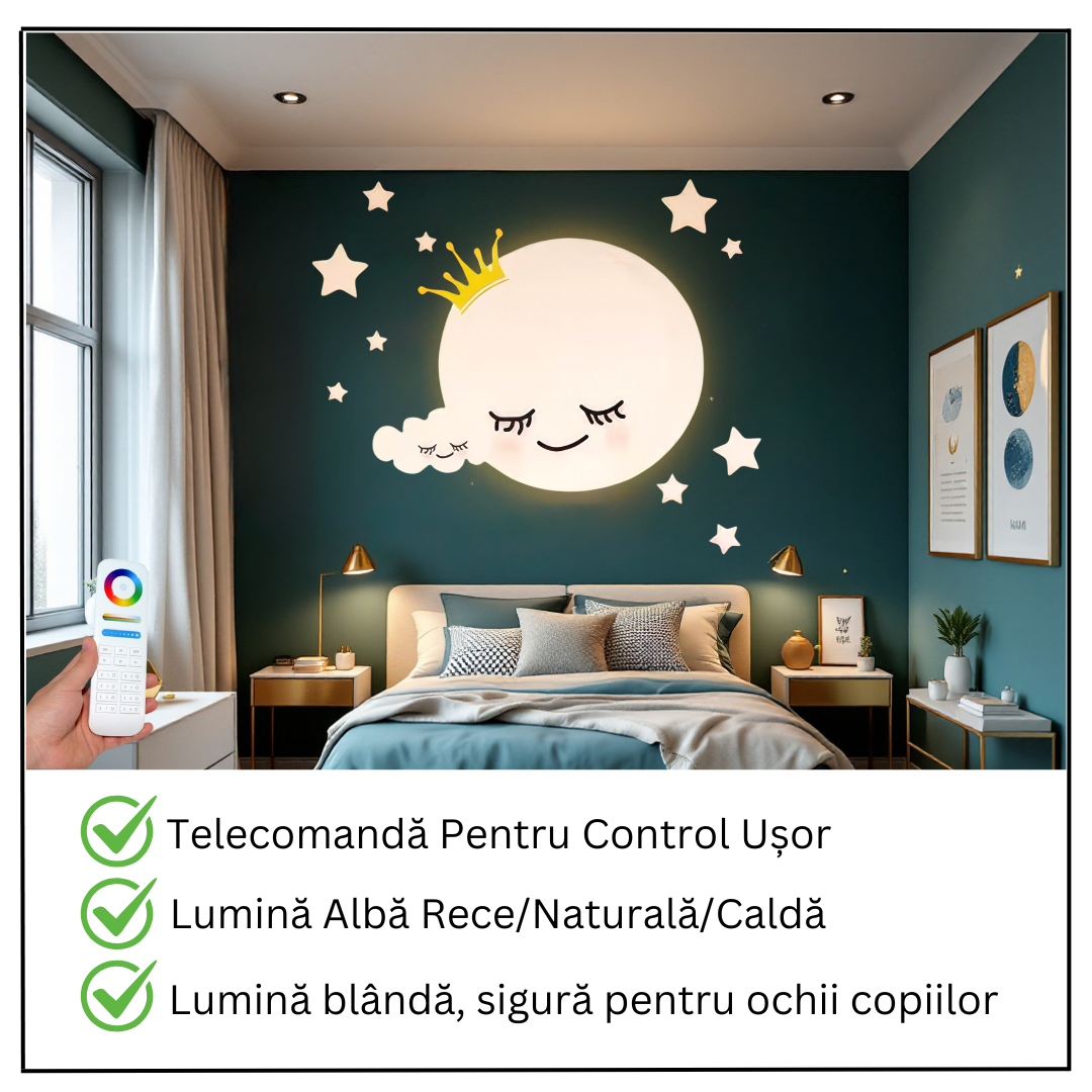 LED аплик 80W Dreamy Moon с дистанционно 5319
