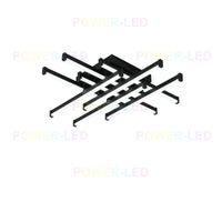 LED осветително тяло 160W 8 LINES Design Black с дистанционно