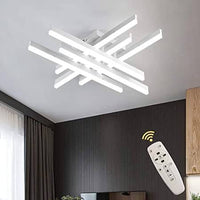 LED осветително тяло 6 LINES Design бяло SMART еквивалент 500W с дистанционно