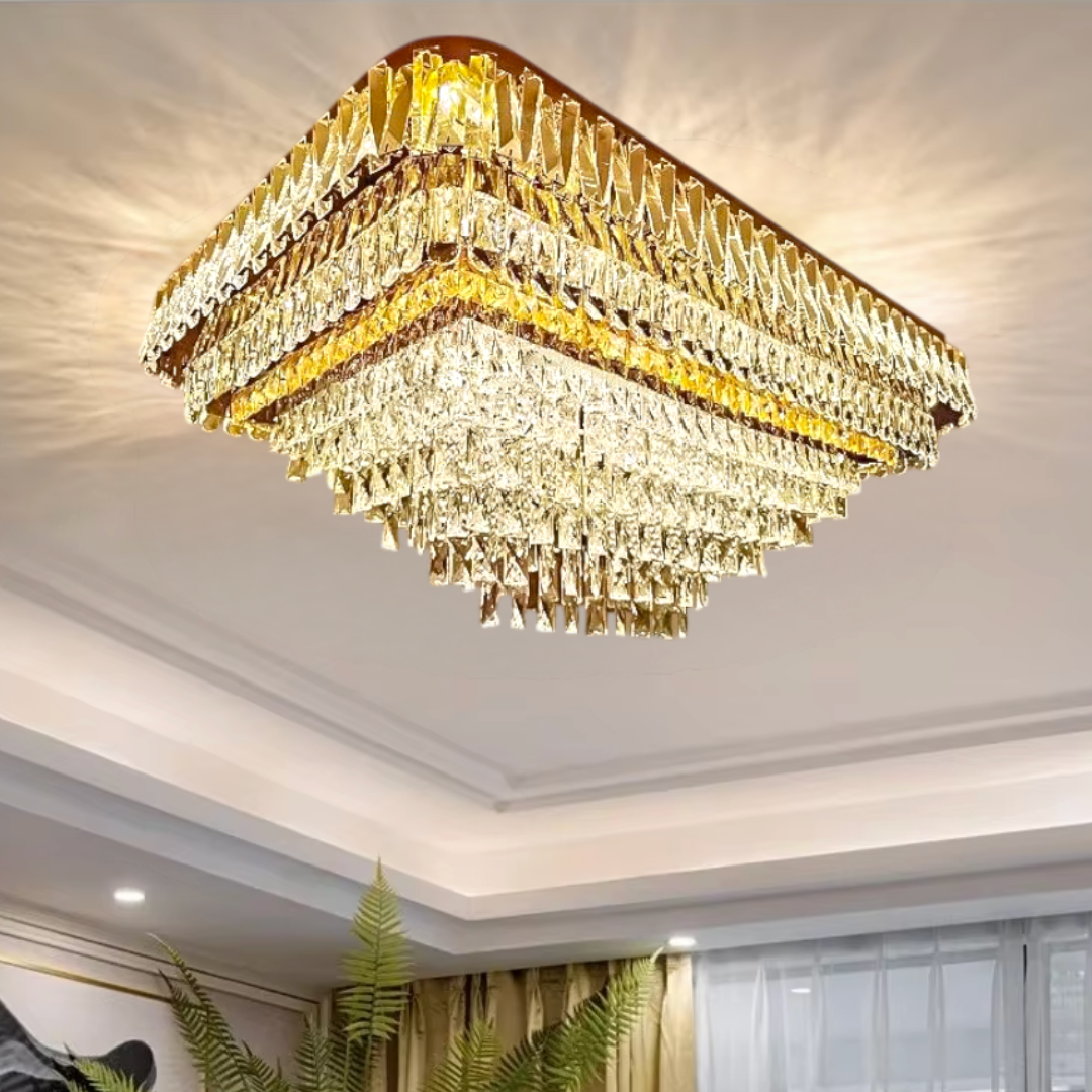 LED осветително тяло от кристал за таван 115x75CM Grand Glamour, еквивалент 2000W