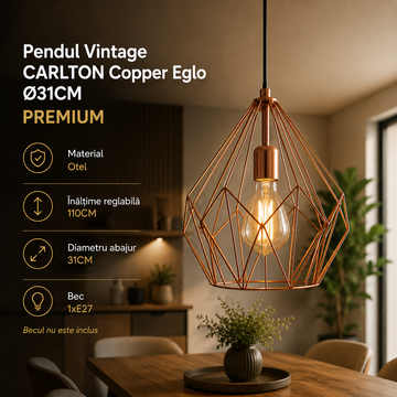 Пендел Eglo CARLTON Copper 49258