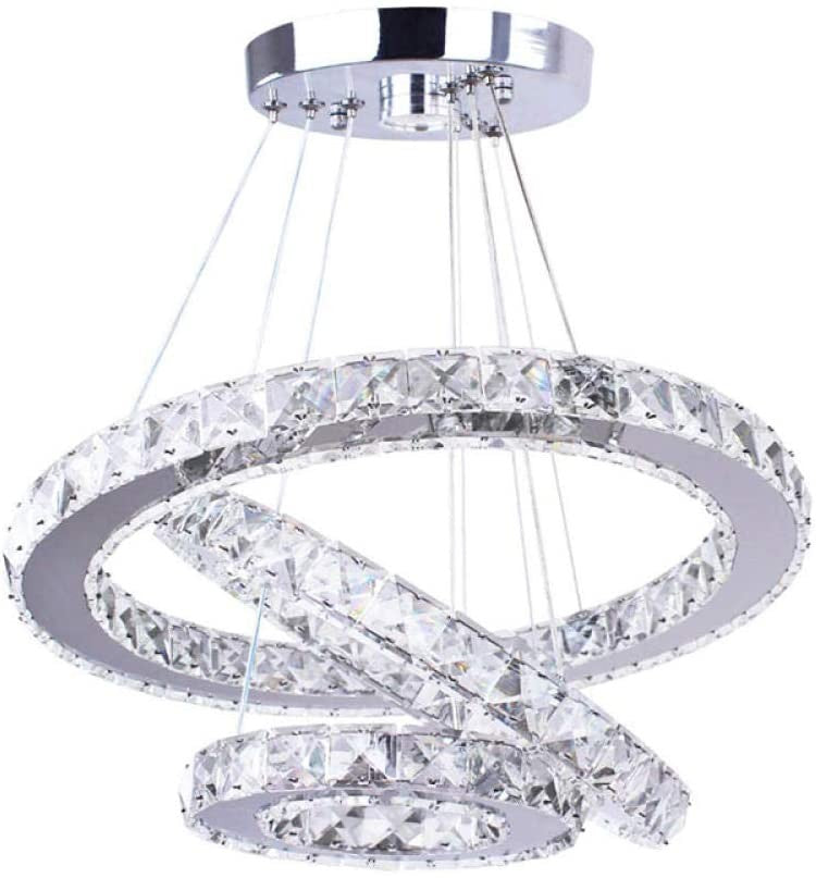 LED осветително тяло кристал 3 сегмента с дистанционно, еквивалент 800W
