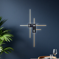 LED аплик с часовник Lines Chrono AL279-A