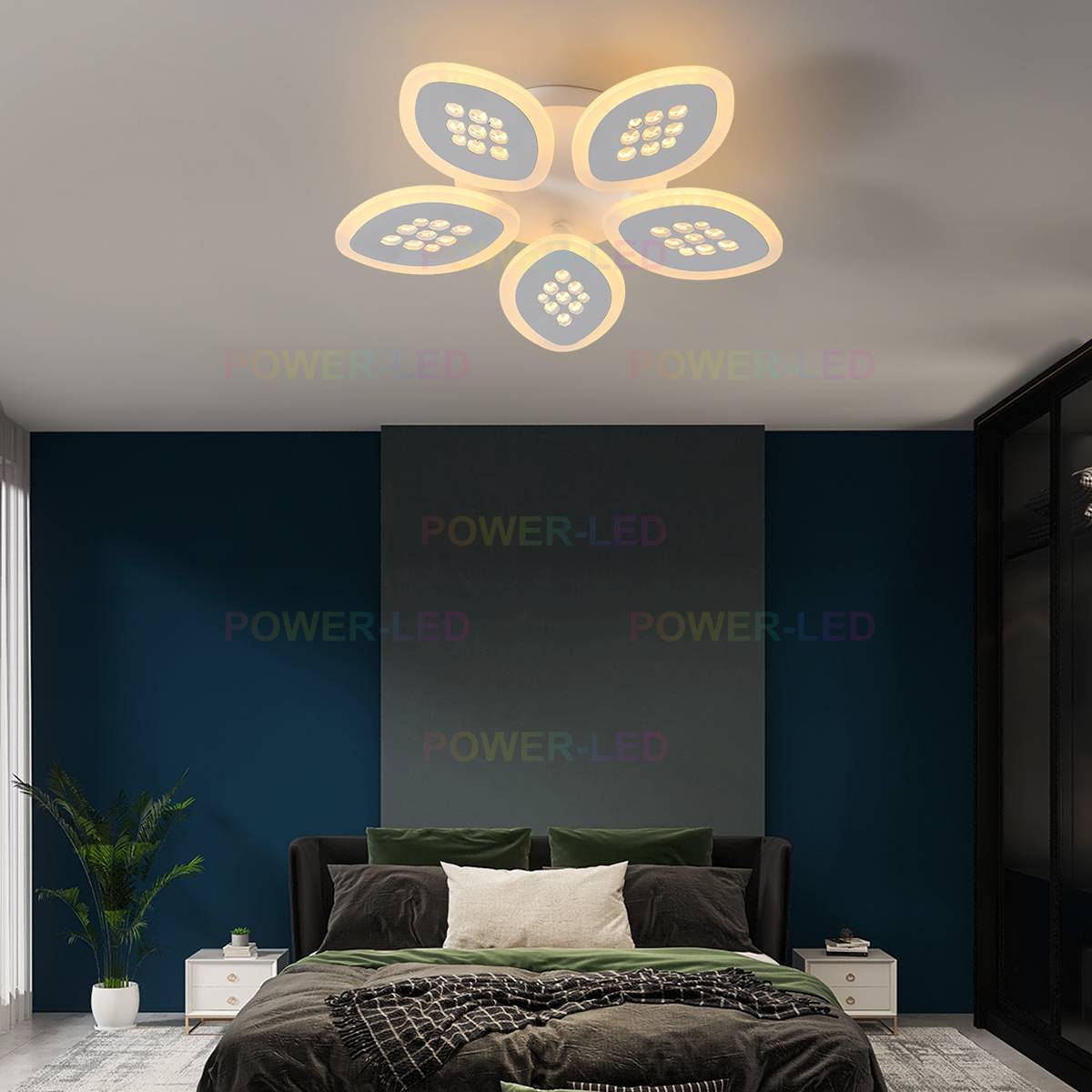 LED осветително тяло 70W DAHLIA с дистанционно