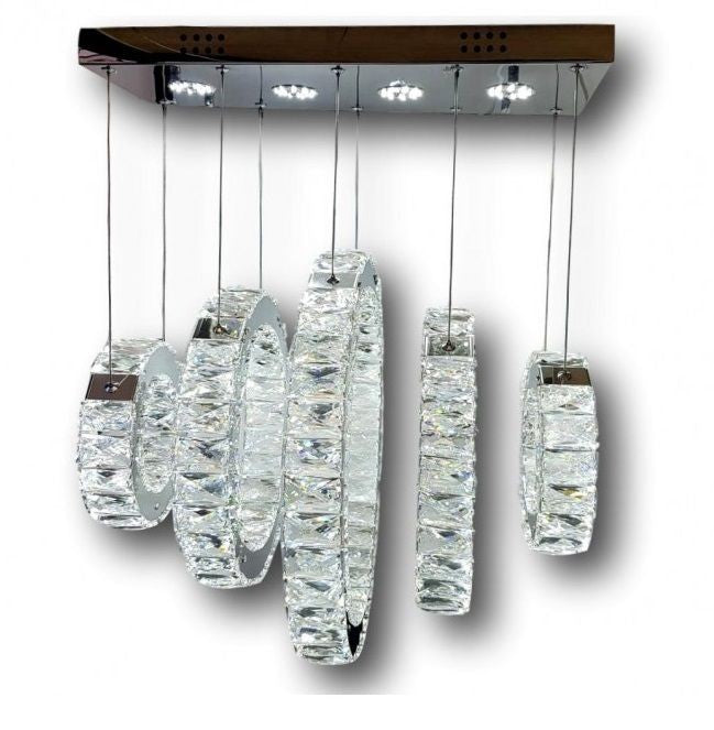 LED осветително тяло 87W Кристал 5 сегмента