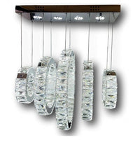 LED осветително тяло 87W Кристал 5 сегмента