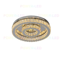 LED осветително тяло TWO CIRCLE Cristal Еквивалент 500W с дистанционно
