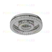 LED осветително тяло TWO CIRCLE Cristal Еквивалент 500W с дистанционно