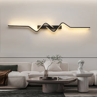 LED аплик за стена BEZY Черен 80 cm