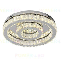 LED осветително тяло TWO CIRCLE Cristal Еквивалент 500W с дистанционно