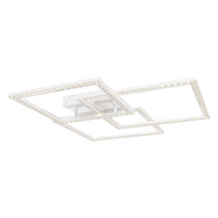 LED осветително тяло 3 Squares Cristal White еквивалент 800W с дистанционно
