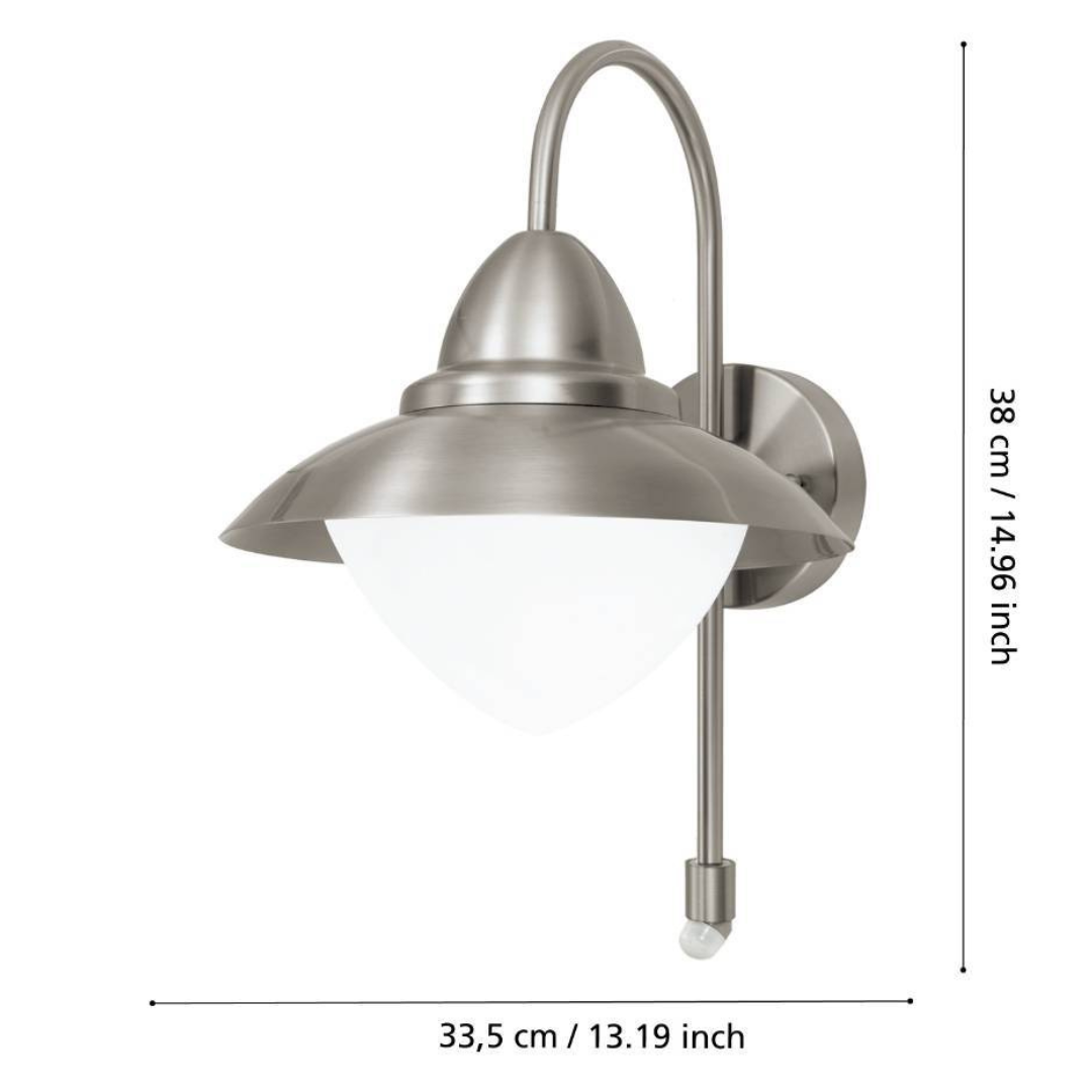 Аплик Inox SIDNEY Exterior със сензор 87105 Eglo