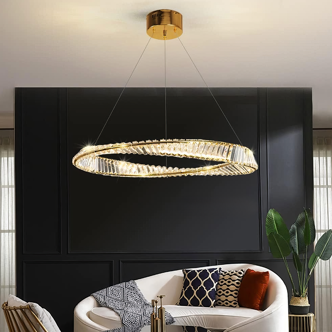 LED осветително тяло Cristal EnVogue, висящо, с дистанционно управление
